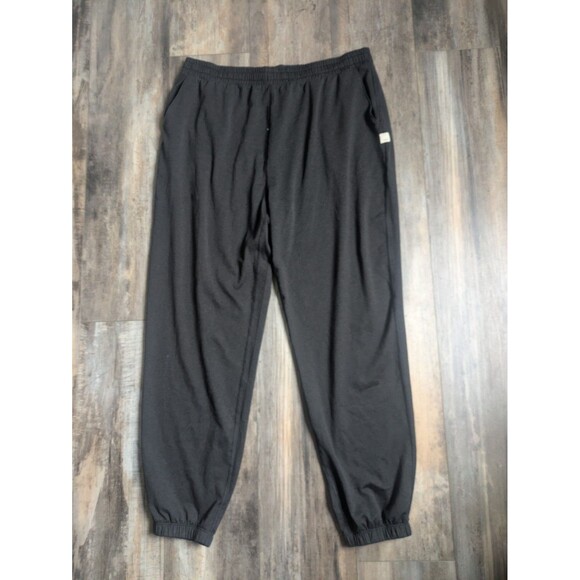 Vuori Men's Jogger Pants Sweatpants in Black Size Large Drawstring 27" Inseam - Picture 1 of 6